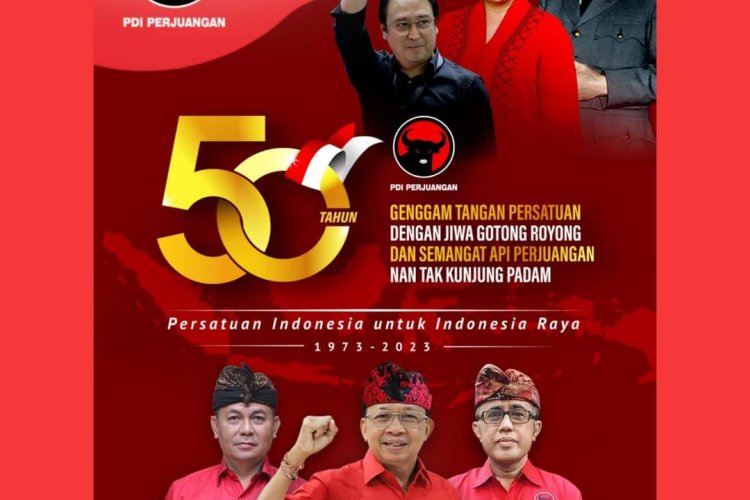 Selamat Ulang Tahun Ke 50 PDI Perjuangan. Semoga Semoga Jaya dan Dicintai Rakyat