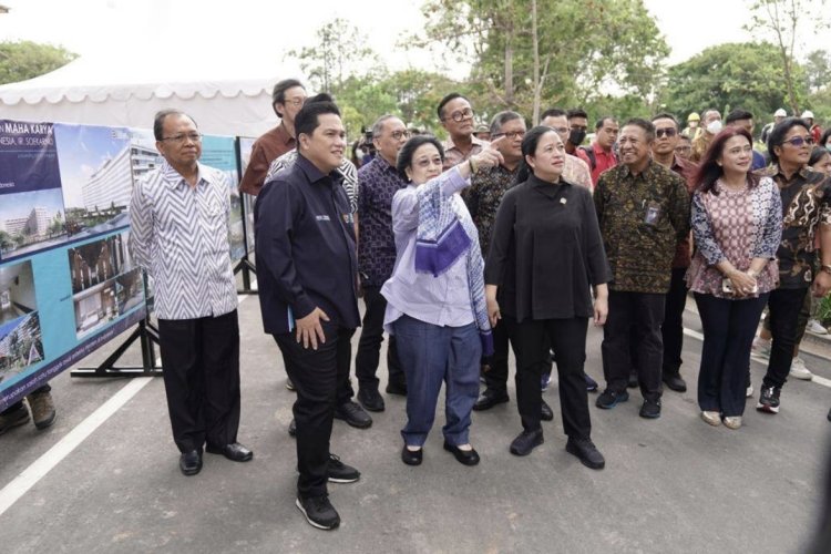 Megawati Tinjau Revitalisasi Kawasan Hotel Bali Beach yang Jadi Kawasan Ekonomi Khusus Kesehatan dan Pariwisata