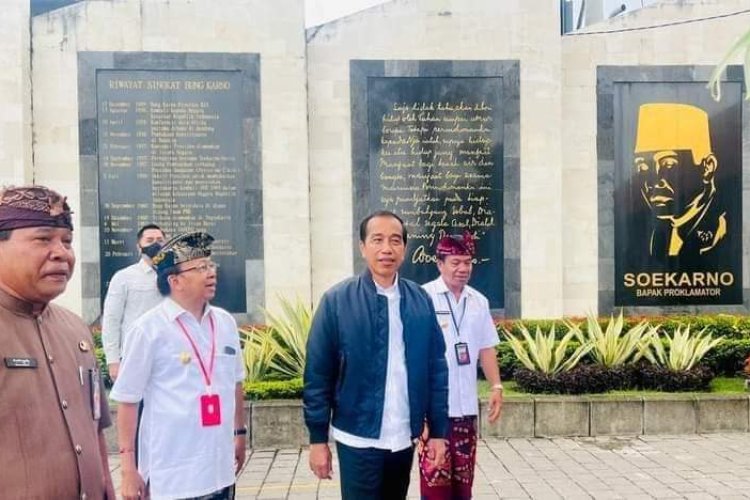 •Presiden Singgah ke Taman Bung Karno Sebelum ke Bendungan Danu Kerthi Buleleng•