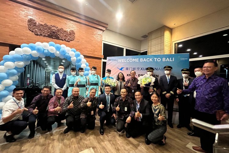 Xiamen Airlines, kembali membuka rute langsung ke Bali untuk pertama kalinya setelah pandemi Covid&19