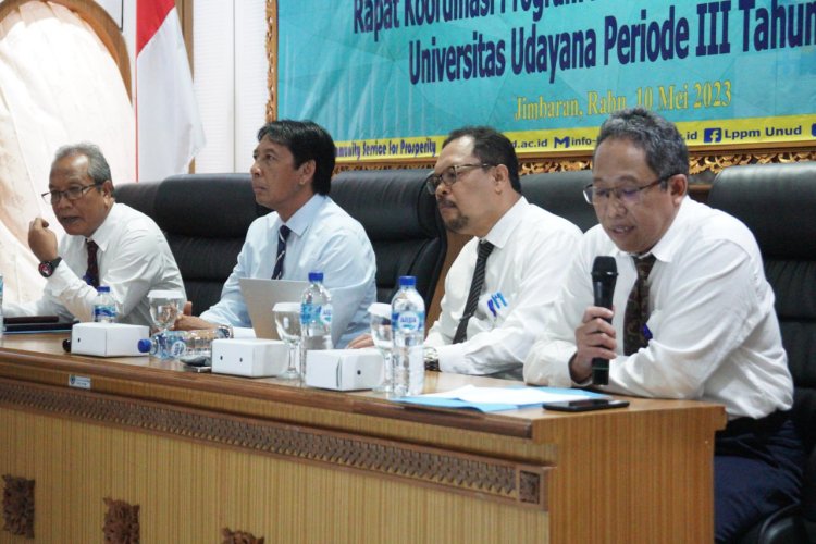 LPPM Universitas Udayana Gelar Rapat Koordinasi Program MBKM Membangun Desa/KKNT Periode III Tahun 2023