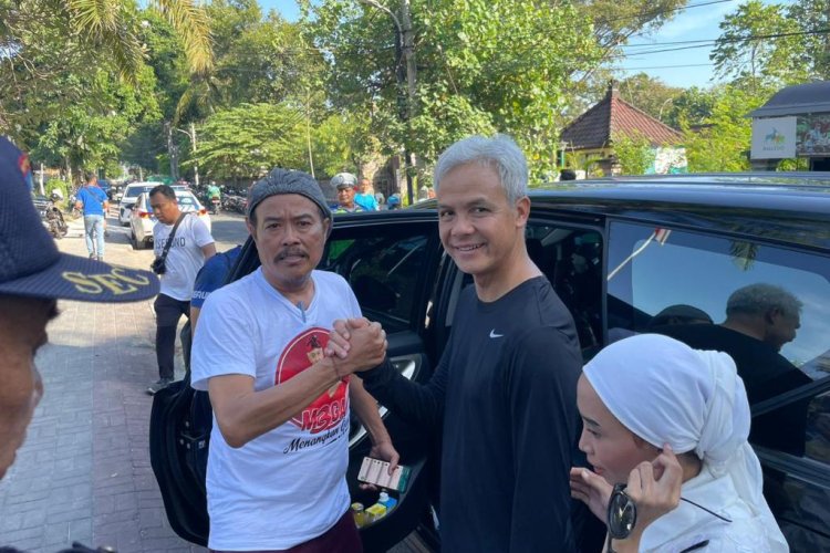 Ganjar Pranowo Nikmati Makan Pagi bersama Gus Marhaen dan Cok Rat