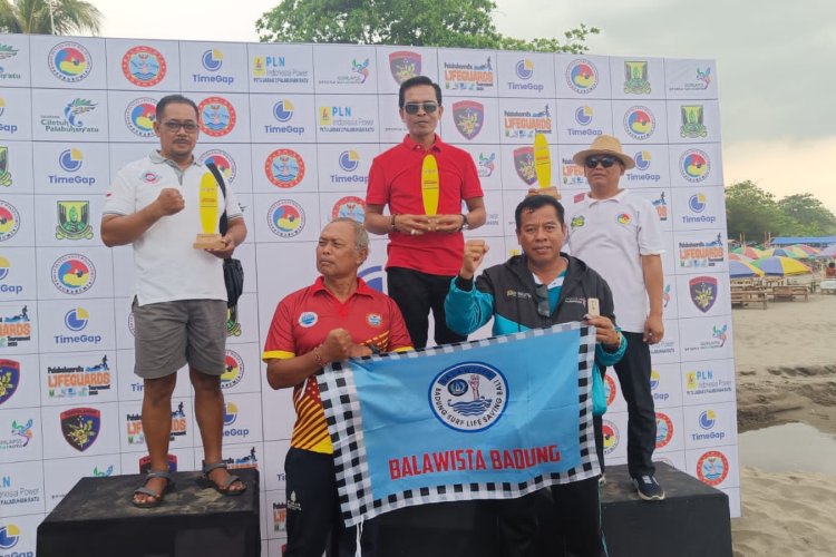 Badung Juara Umum Turnamen Life Saving di Pelabuhan Ratu