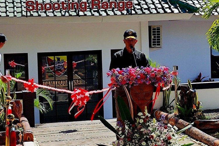 Tepat Di Hari Raya Kemerdekaan RI Ke&79, Pangdam IX/Udayana Resmikan Lapangan Tembak Praja Rakcaka Shooting Range