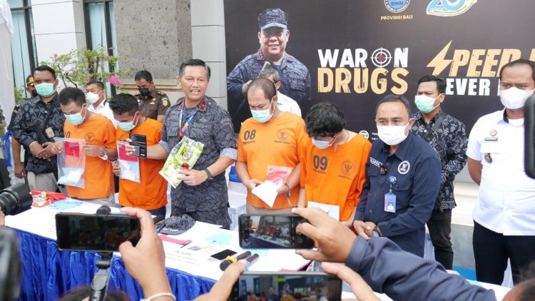 BNNP Bali Ungkap Peredaran Gelap Narkotika 