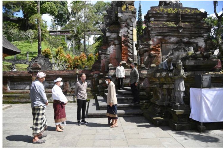 Kunjungi Pura Tirta Empul, Presiden Dorong Pemeliharaan Aset Kebudayaan Negara 