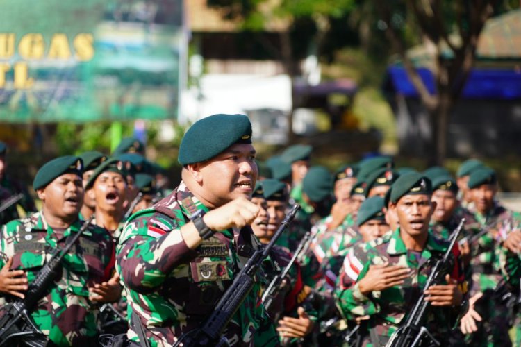 Latihan Ditutup Pangdam, Yonif RK 744/SYB Siap Amankan Perbatasan RI-RDTL