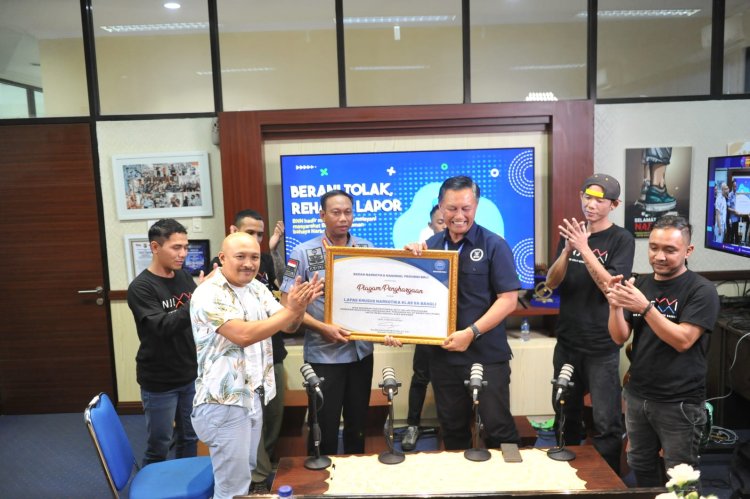 Lapas Narkotika Bangli Terima Penghargaan dari BNNP Bali