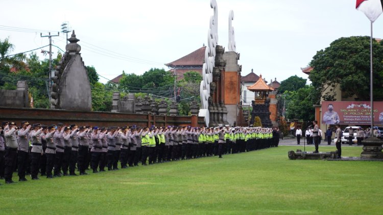 *Polda Bali Laksanakan Apel Kesiapan Kasubsatgas, Kasubsubsatgas & Padal Dalam Operasi Puri Agung Tahun 2022*