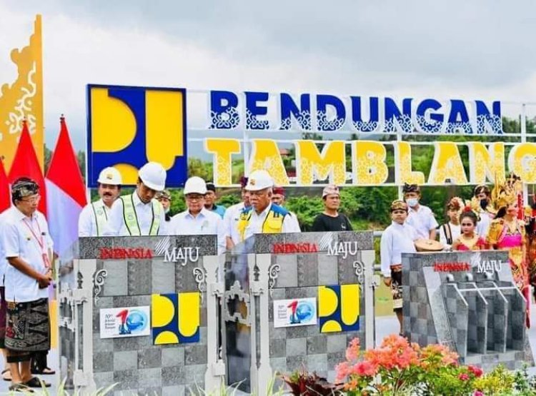 •Presiden Jokowi Resmikan Bendungan Danu Kerthi di Kabupaten Buleleng•