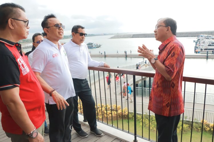Gubernur Wayan Koster Tinjau Operasional Pelabuhan Sanur di dampingin Walikota Denpasar