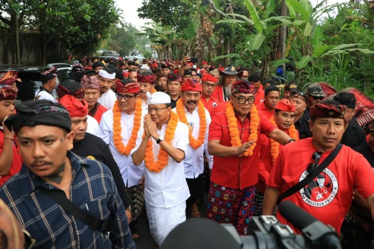 Deklarasi Pengurus DPD Sobat Ganjar Nusantara (SOGAN) Tabanan, Wayan Koster Kobarkan Semangat Relawan & Kader PDI Perjuangan