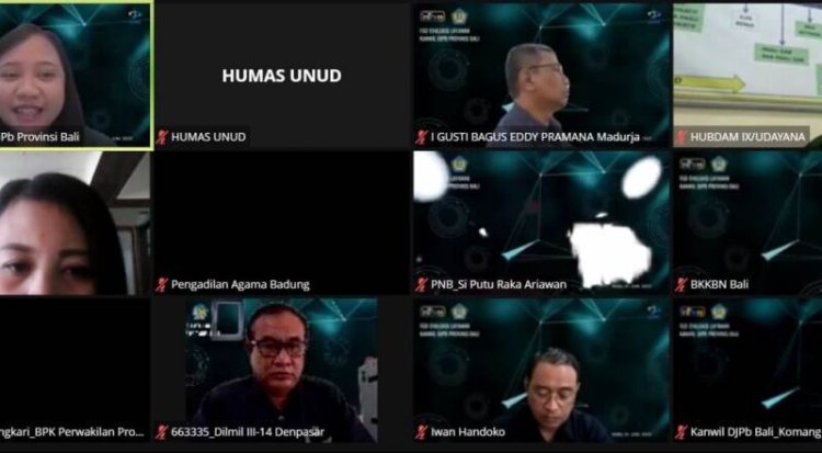 Universitas Udayana Hadiri Focus Group Discussion Evaluasi Layanan Kantor Wilayah DJPB Provinsi Bali