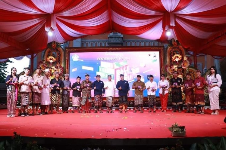 Gubernur Bali , Wayan Koster berikan Appresiasi , SMAN 3 Denpasar Raih Penghargaan Lomba Konten Kreatif Bali Era Baru