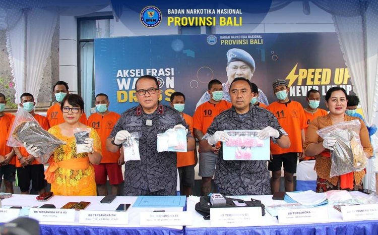 Kasus Narkoba Juli - Agustus, BNN Bali Berhasil Tangkap Kiloan Narkotika