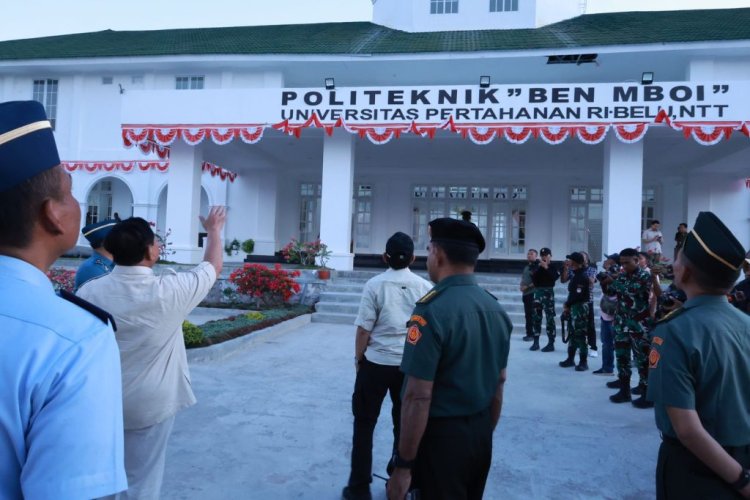 Kunjungi Kampus Poltekhan UNHAN Ben Mboi, NTT, Menhan Prabowo Apresiasi Karya Kadet Mulai dari Makanan sampai Pupuk