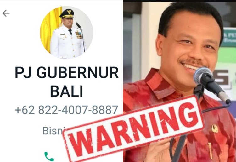 Waspada Whatapps Palsu Ngaku Gubernur Bali
