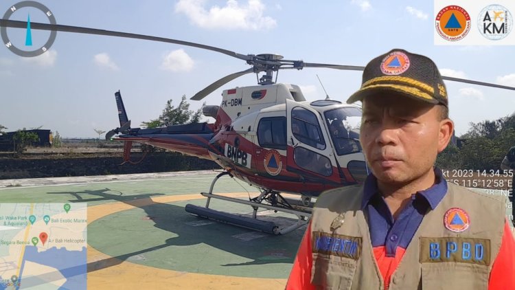 Hari Kedua Kebakaran TPA, BNPB Didukung Helicopter Lakukan Water Bombing