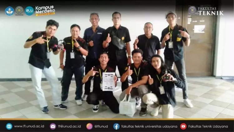 Tim Kelompok Studi Robot Fakultas Teknik Universitas Udayana Raih Juara 1 dan Best Design dalam Lomba Java Robot Nasional