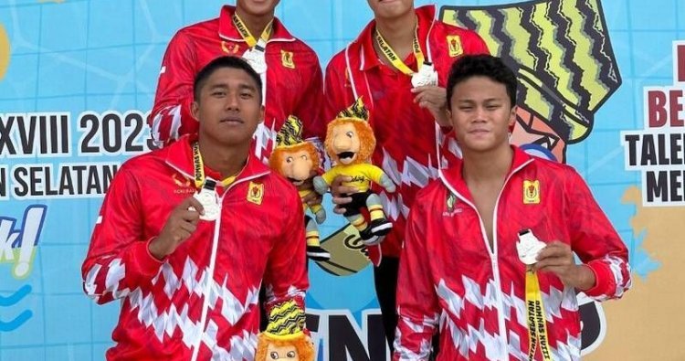 Atlet anggota UKM Renang Unud Toreh Prestasi Raih Medali Perak Lomba POMNAS XVIII Tahun 2023 di Banjarmasin