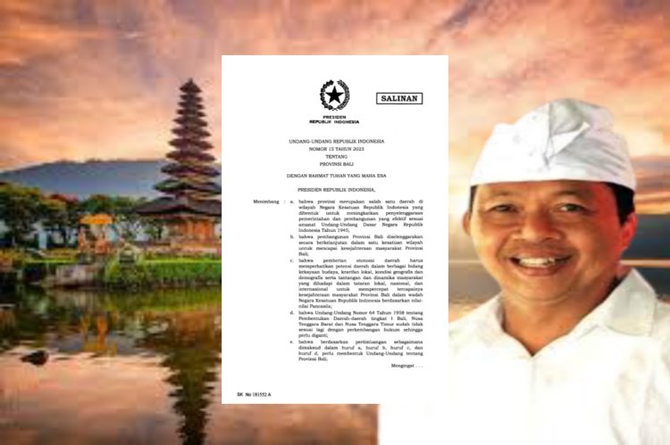 "Flash Back", Perjuangan Koster Lahirkan UU Provinsi Bali