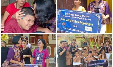 Yayasan Kaori Welas Asih Support Pendidikan, UMKM Lokal Hingga Bantuan Kursi Roda di Karangasem