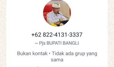 Waspadai Penipuan! Ngaku Sebagai Pjs. Bupati Bangli