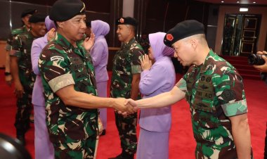 Empat Pejabat Kemhan Hadiri Pelaksanaan Laporan Korps dan Kenaikan Pangkat Pati TNI