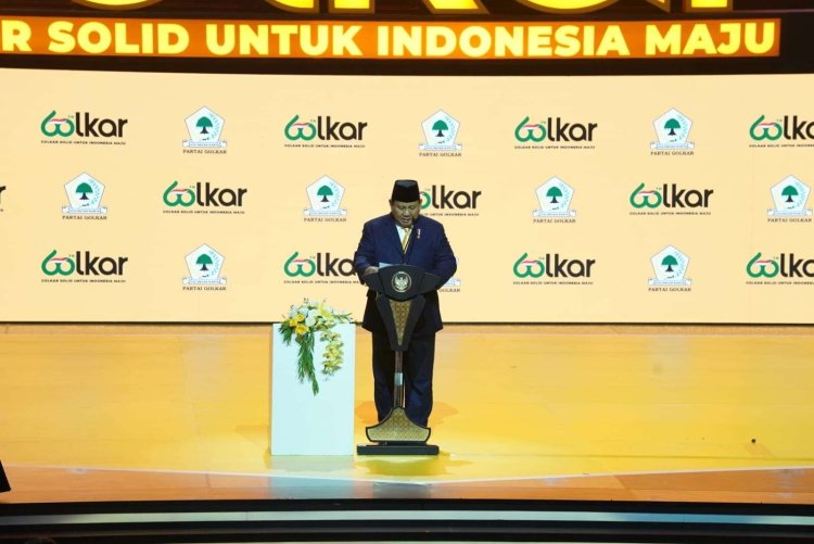 Pesan Presiden untuk PDIP, Pada saat Hut Golkar