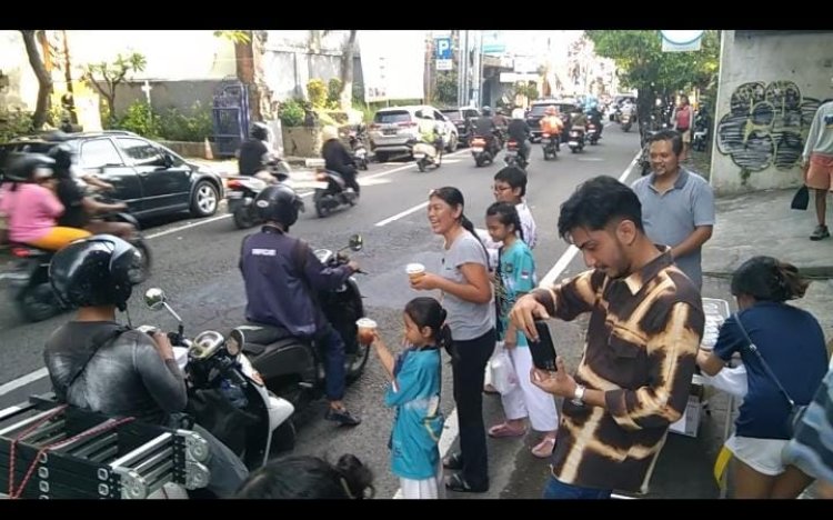 Naga Laut Taekwondo Club Bali, Mempereret Kekeluargaan Sambil Berbagi di Jalanan Denpasar