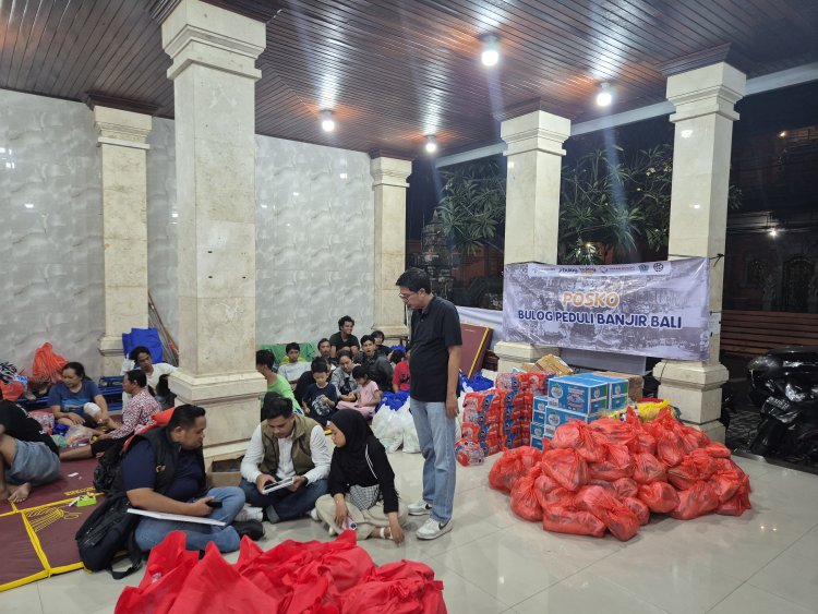 Perum BULOG Dirikan Posko dan Salurkan Bantuan untuk Korban Banjir di Bali