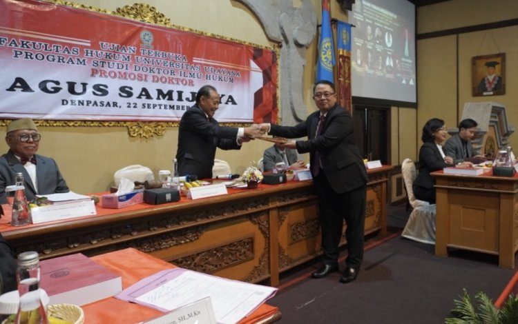Doktor Baru Unud Angkat Isu Rekonseptualisasi Bank Tanah untuk Reforma Agraria