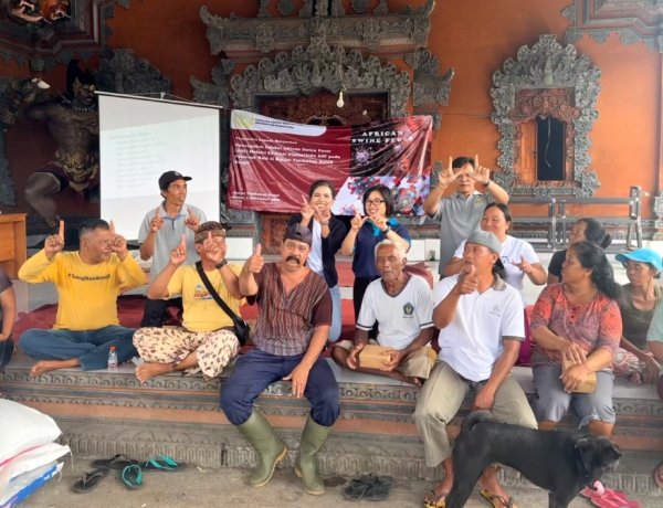 Bentengi Peternakan Rakyat, FKIK Unwar Turun ke Bangli Perkuat Pencegahan ASF