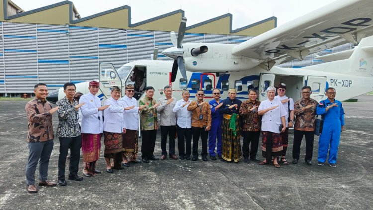 BIBU Panji Sakti Resmikan Pembelian Pesawat Amfibi N-219 untuk Revolusi Logistik Laut Bali dan Indonesia Timur