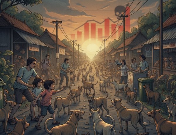 Populasi Anjing Liar Melonjak, 375 Kasus Rabies Tercatat di Bali hingga Oktober 2025