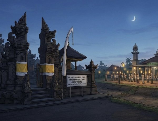 Takbiran dan Nyepi Berdampingan, Bali Kembali Tunjukkan Wajah Toleransi Indonesia