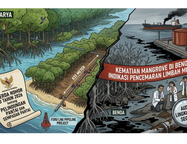 Perda Perlindungan Pantai Diuji, Mangrove Sidakarya Terbuka, Kematian di Benoa Perkuat Kekhawatiran