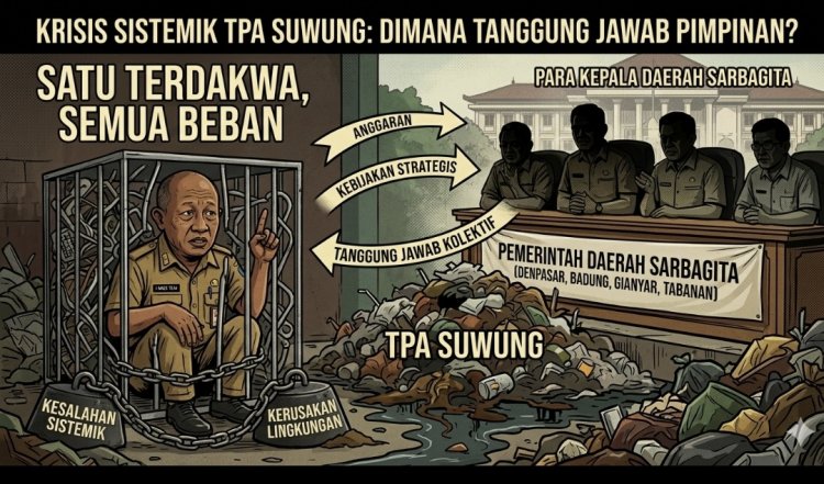 Satu Tersangka, Banyak Penanggung Jawab! Skandal TPA Suwung Seret Bayang-Bayang Kesalahan Sistemik Sarbagita