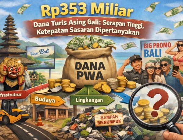 Rp353 Miliar Dana Turis Asing Bali! Serapan Tinggi, Ketepatan Sasaran Masih Dipertanyakan