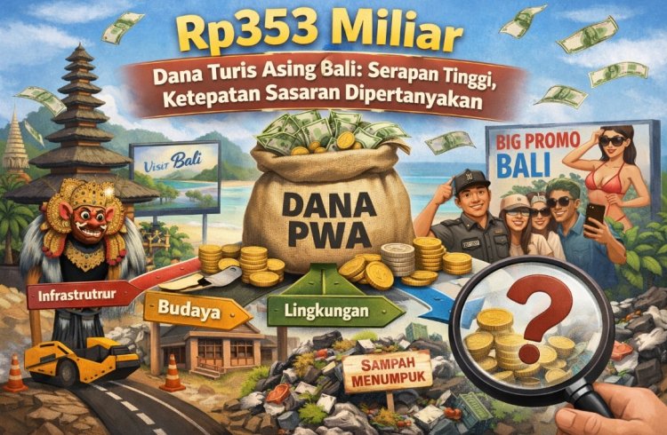 Rp353 Miliar Dana Turis Asing Bali! Serapan Tinggi, Ketepatan Sasaran Masih Dipertanyakan