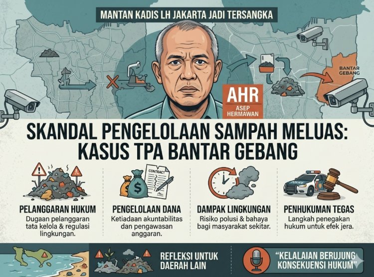 Skandal Pengelolaan Sampah Meluas, Mantan Kadis LH Jakarta Menyusul Jadi Tersangka