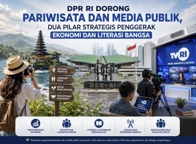 DPR RI Dorong Pariwisata dan Media Publik, Dua Pilar Strategis Penggerak Ekonomi dan Literasi Bangsa