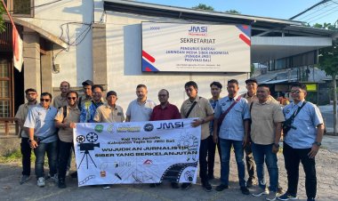 Aswat Tapin Belajar Pengelolaan Media Siber ke JMSI Bali