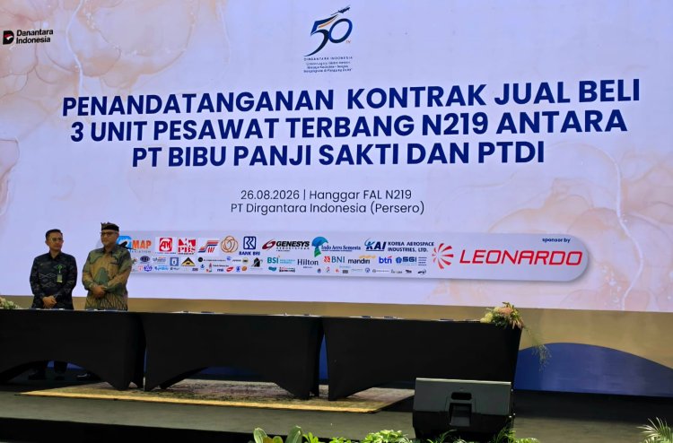 PT BIBU Teken Kontrak Tiga N219 Amfibi, Perkuat Logistik Laut Bali dan Indonesia Timur