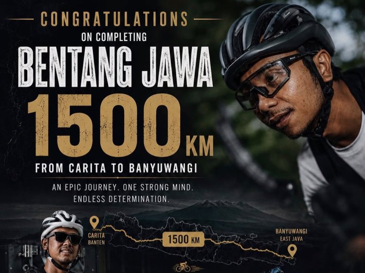Yogi Sukma Taklukkan Bentang Jawa 1.500 Km dalam 6,5 Hari