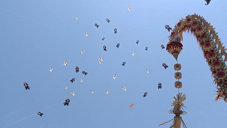 763 Layangan Penuhi Langit Sanur, Denpasar Kite Festival ke-10 Resmi Bergulir