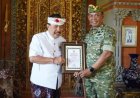 Jelang HUT ke-81 TNI, Danrem 163/Wira Satya Silaturahmi ke Puri Agung Ubud