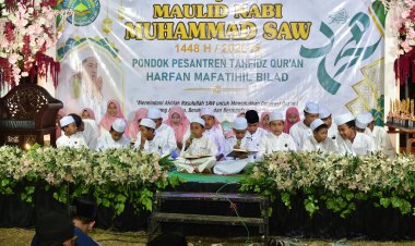 Maulid Nabi di Ponpes Harfan Mafatihil Bilad, Haji Harun Tekankan Generasi Qurani Berakhlak