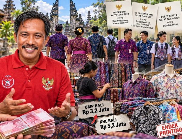 Pergub Endek Jangan Jadi Beban Rakyat, UMP Bali Rp3,2 Juta: ARUN Soroti Maraknya Endek Printing