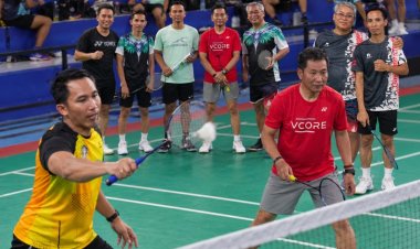 Waka Polda Bali Made Astawa Juara Home Tournament Bulutangkis, Perkuat Kedekatan Polisi dan Rakyat